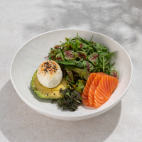 Завтрак с лососем