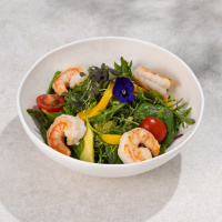 Салат с креветками